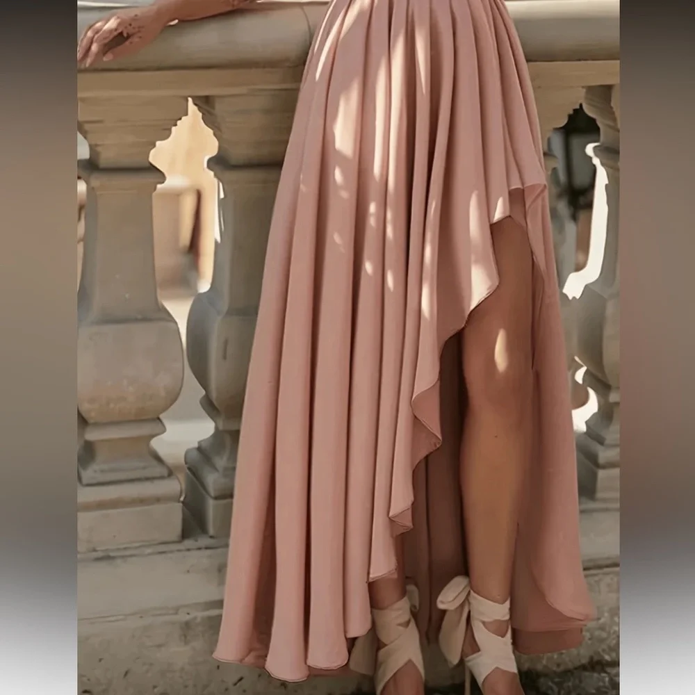 Elegant Pink Evening Gown